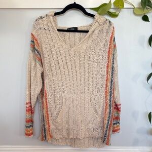 Multicolor Striped Oversized Women's Sweater